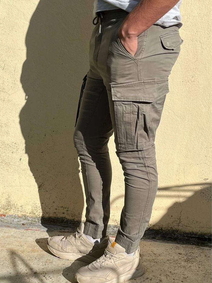 Cargo kaki plusieurs poches - photo numéro 5