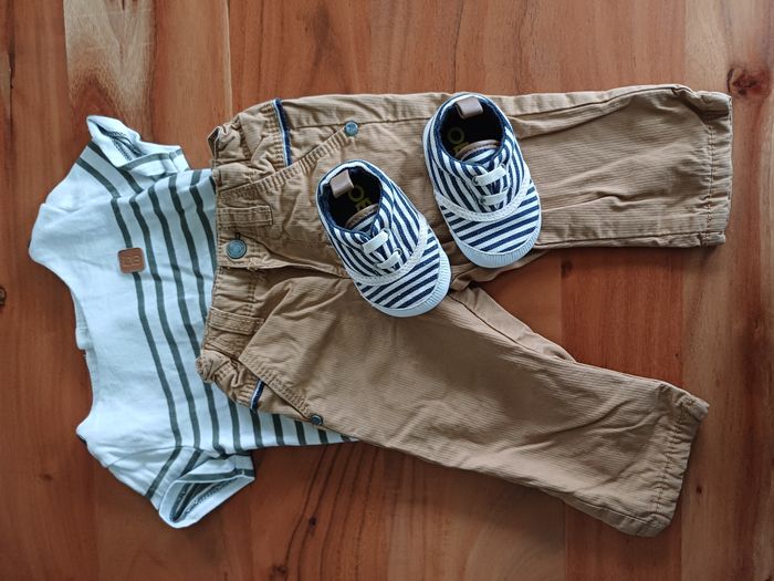 Ensemble 3 pièces OBAÏBI - 3 mois (60cm) - photo numéro 6