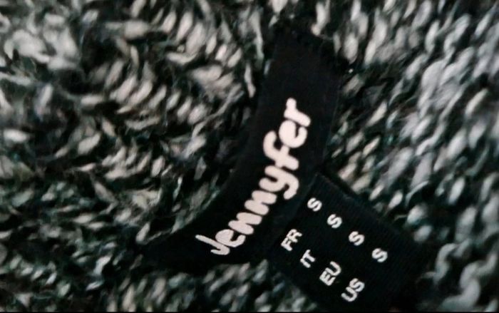 Cardigan blanc à reflet noir taille S Jennyfer - photo numéro 4