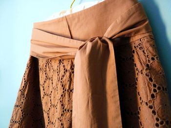 Jupe Femme IKKS 36 S kakie taille haute ceinture maille anglaise TBE