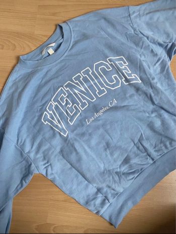 Sweat-shirt bleu clair H&M taille XS