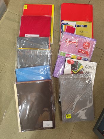 10 paquets de feuilles de mousse 