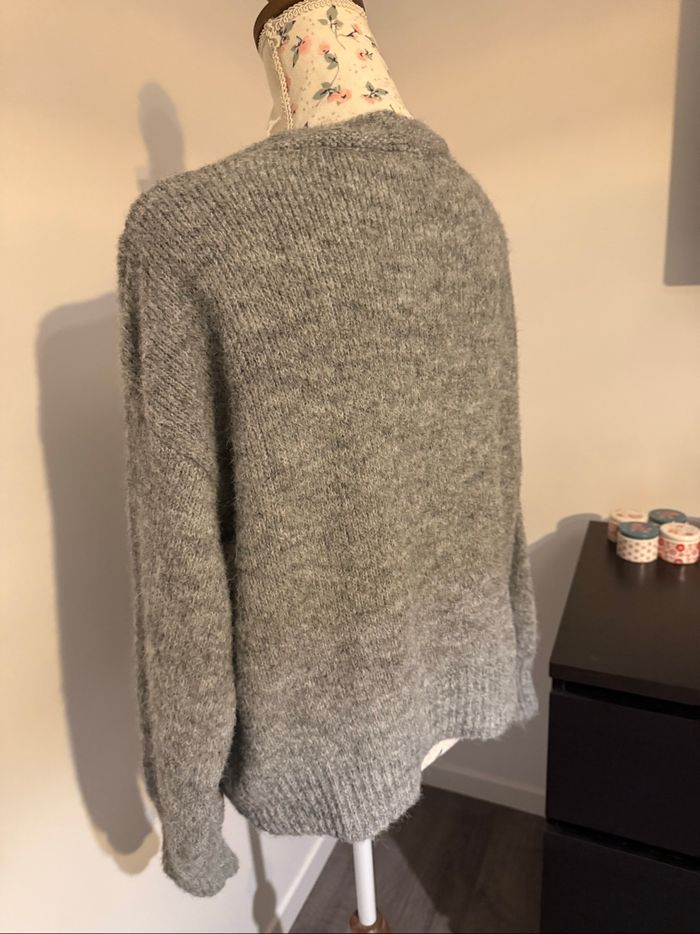 Gilet gris tout doux taille M ou 38 - photo numéro 5