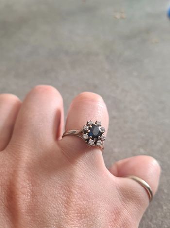 Bague or blanc