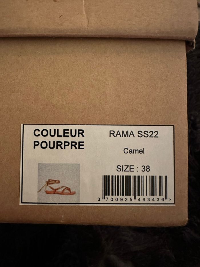 Paire de sandales à lacets - COULEUR POURPRE - photo numéro 8