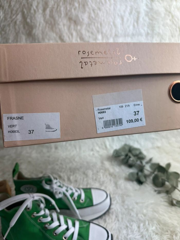 Paire de basket montantes verte Rosemetal taille 37 - photo numéro 6