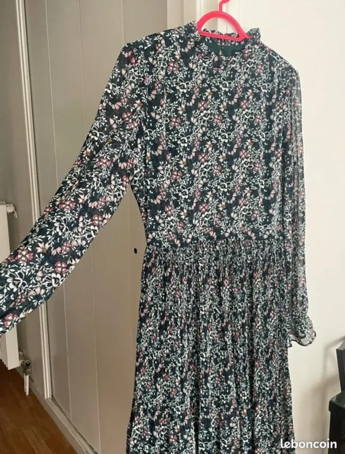 Robe mi-longue bohème fleurie Monoprix femme