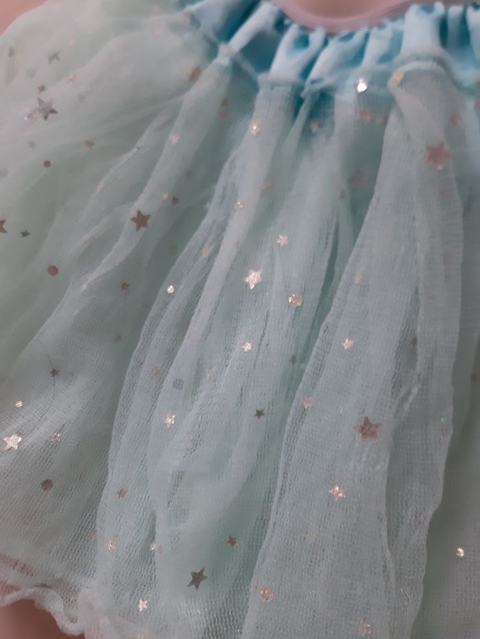 jupe de déguisement - tutu bleu étoiles - 3 ans - photo numéro 3
