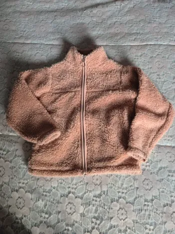 Gilet zip abricot T 5ans
