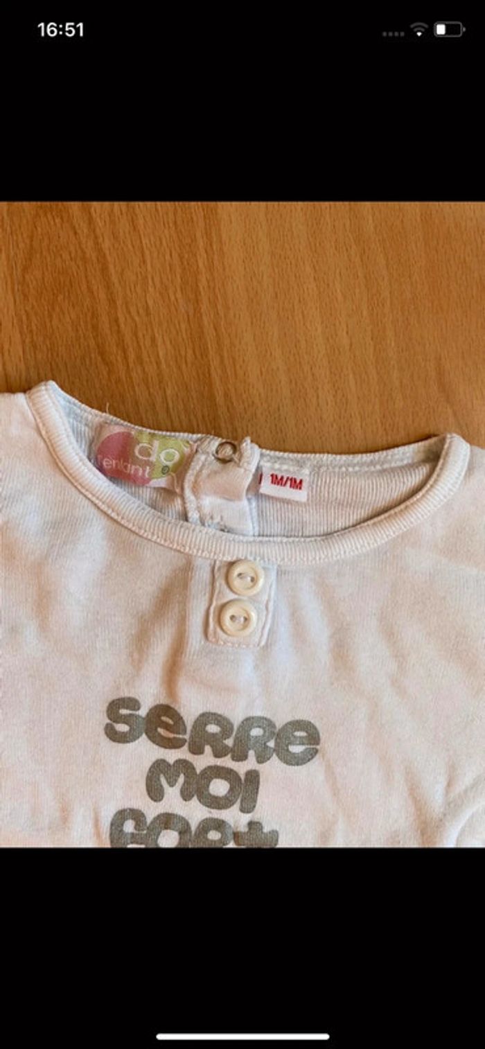 Gros lot de pyjamas/grenouillères d’été T. 1 mois/54 cm garçon TBE - photo numéro 10