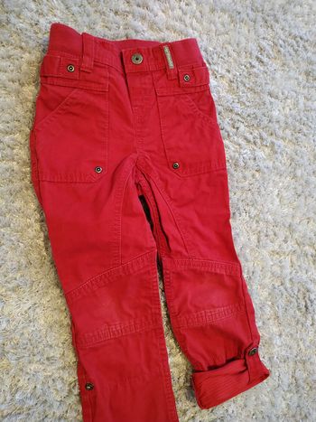 Pantalon Vertbaudet 4 ans rouge