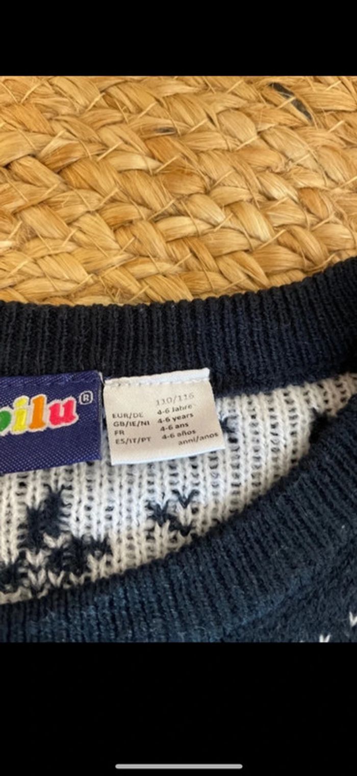 Pull de noel lumineux garçon 4-6ans - photo numéro 4