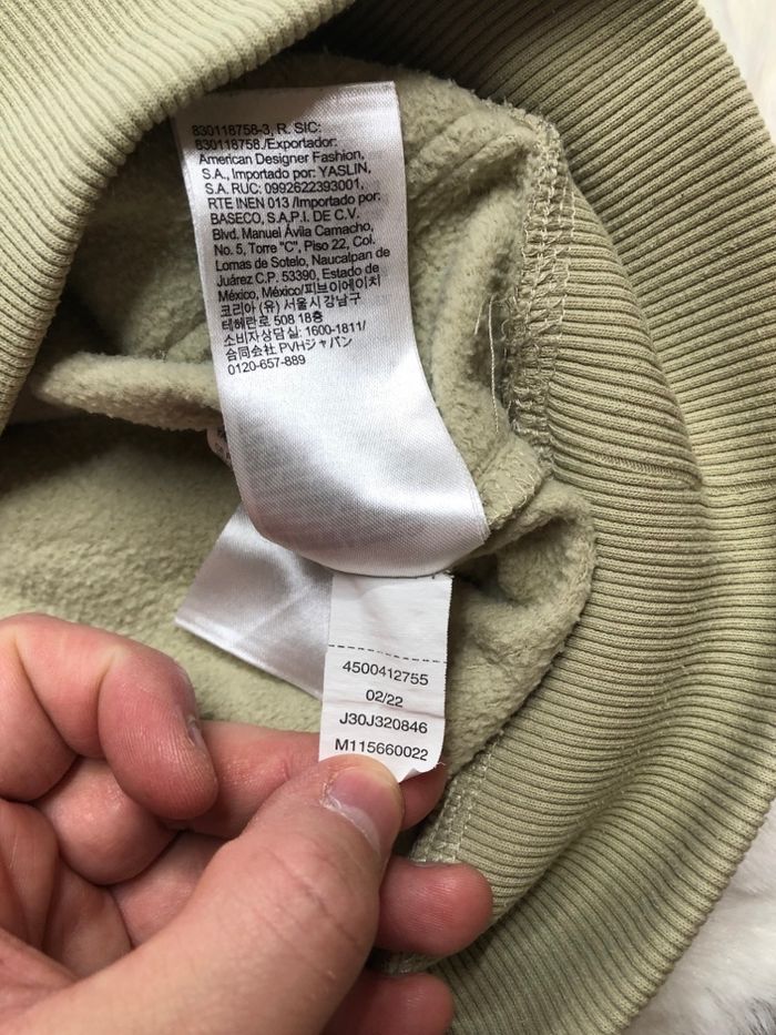 Pull homme Calvin Klein, vert, très bon état taille M - photo numéro 5