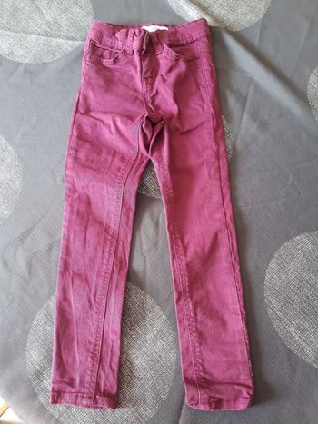 Pantalon skinny rose/violet