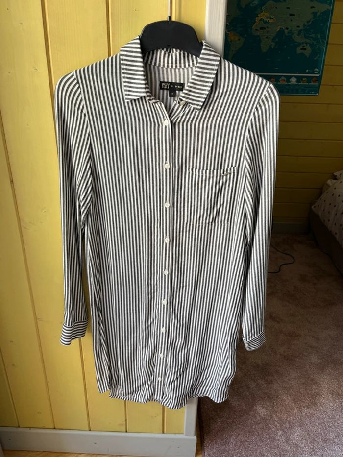 Robe-chemise rayée IKKS - Taille S (14 ans / 158 cm)
