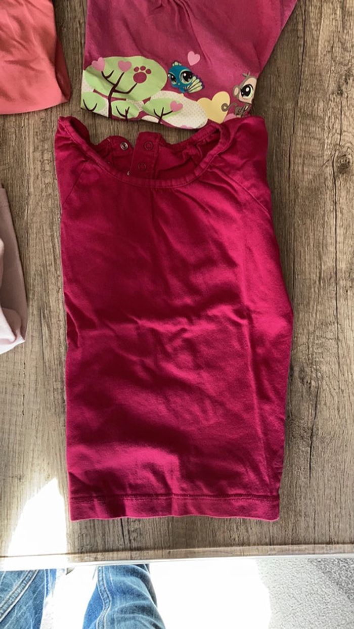 Lot t-shirt fille 3 ans manches courte - photo numéro 3