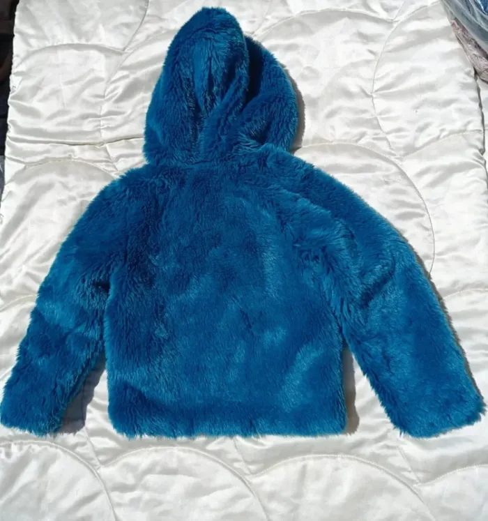 Veste à capuche toute douce polaire bleu marine 3 ans 98 cm Okaïdi - photo numéro 2