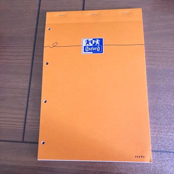 Feuilles simples grand format, grands carreaux en bloc