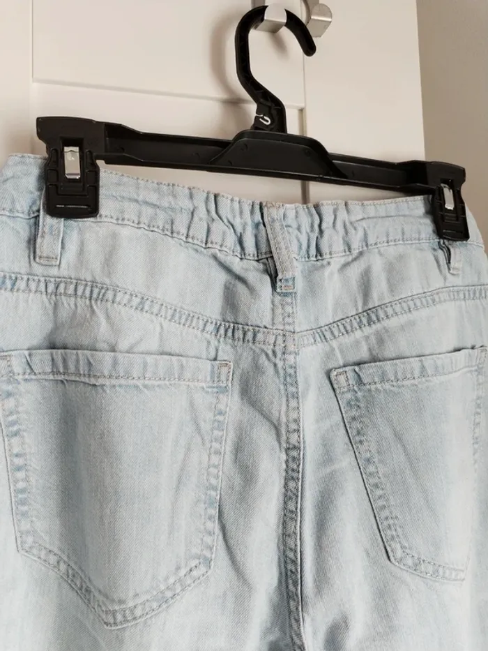 Jean jambes larges bleu clair - photo numéro 4