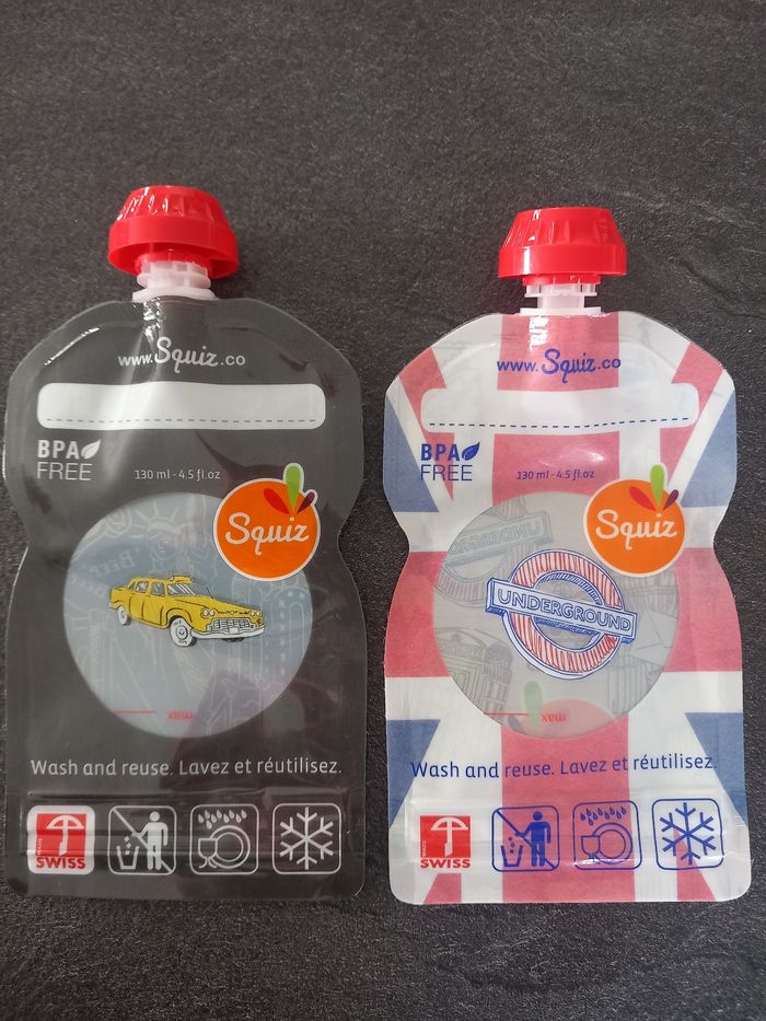 Lot de 2 gourdes Squiz neuves - photo numéro 2