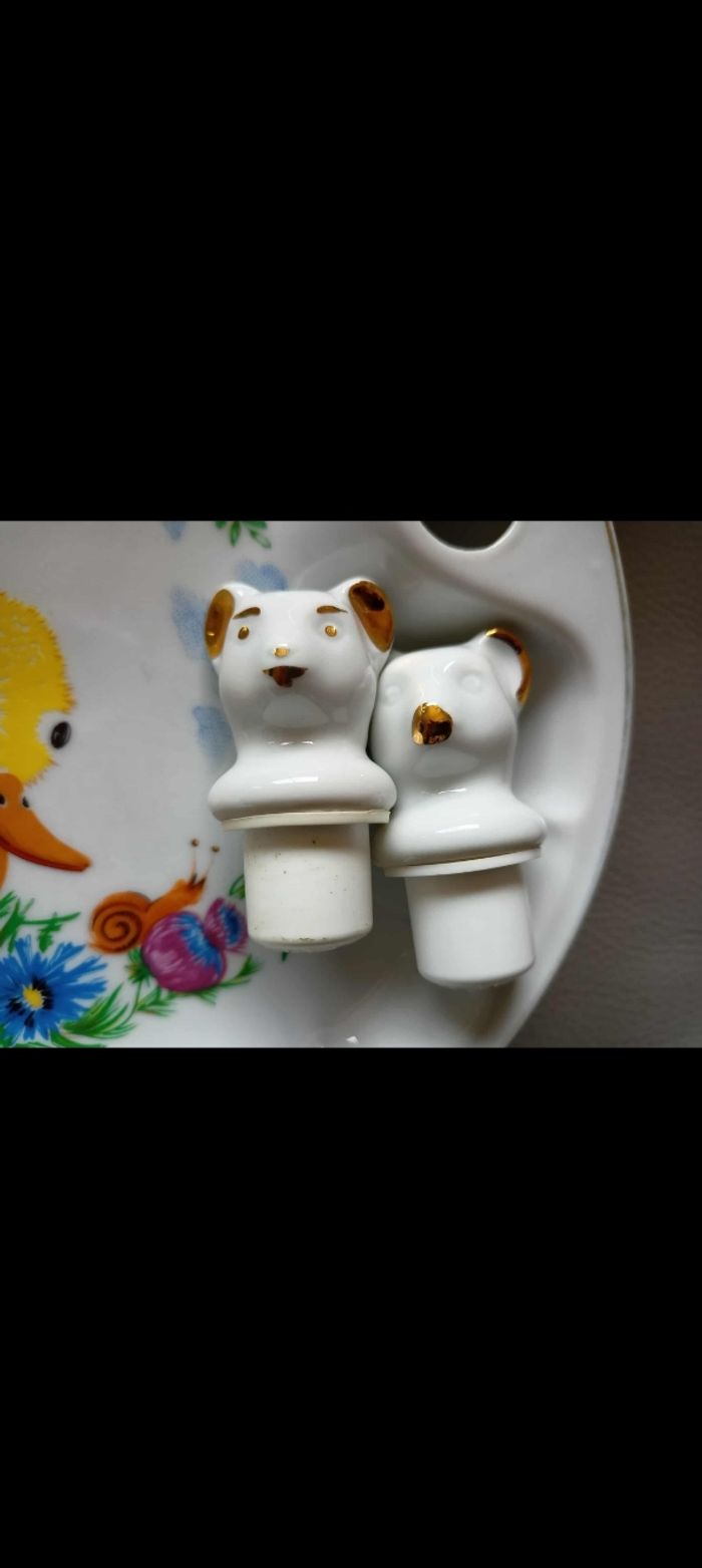 Assiette chauffante bébé en porcelaine de Limoges – Tharaud – Vintage - photo numéro 2