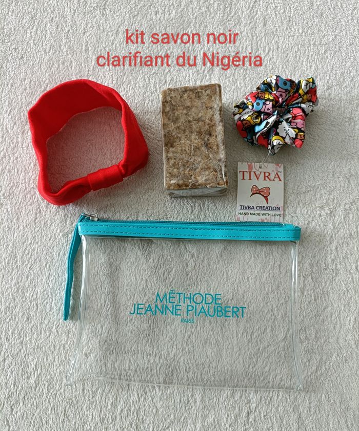 Kit savon noir clarifiant du Nigéria