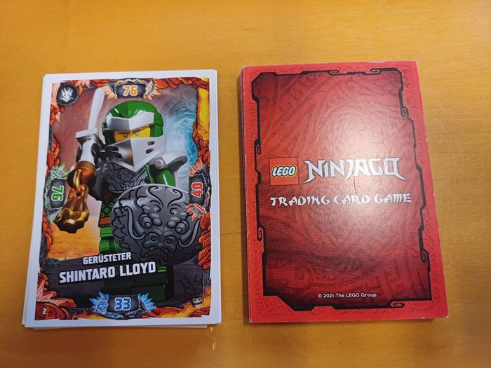 Lot de 5 cartes Lego Ninjago - Série 6 2021 Allemagne