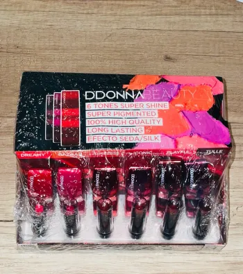 Lot cosmétique rouge à lèvres donna beauty