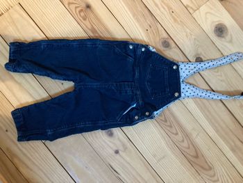 Salopette petit bateau jean 12 mois