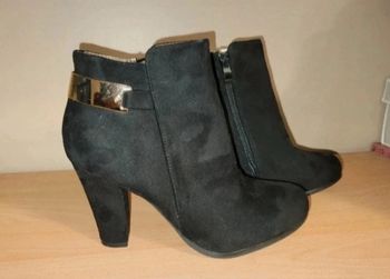 Bottines daim noir 41