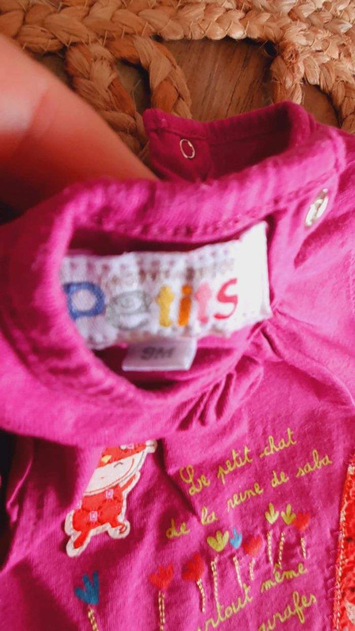 Lot 4 tshirts 9 mois fille - photo numéro 10