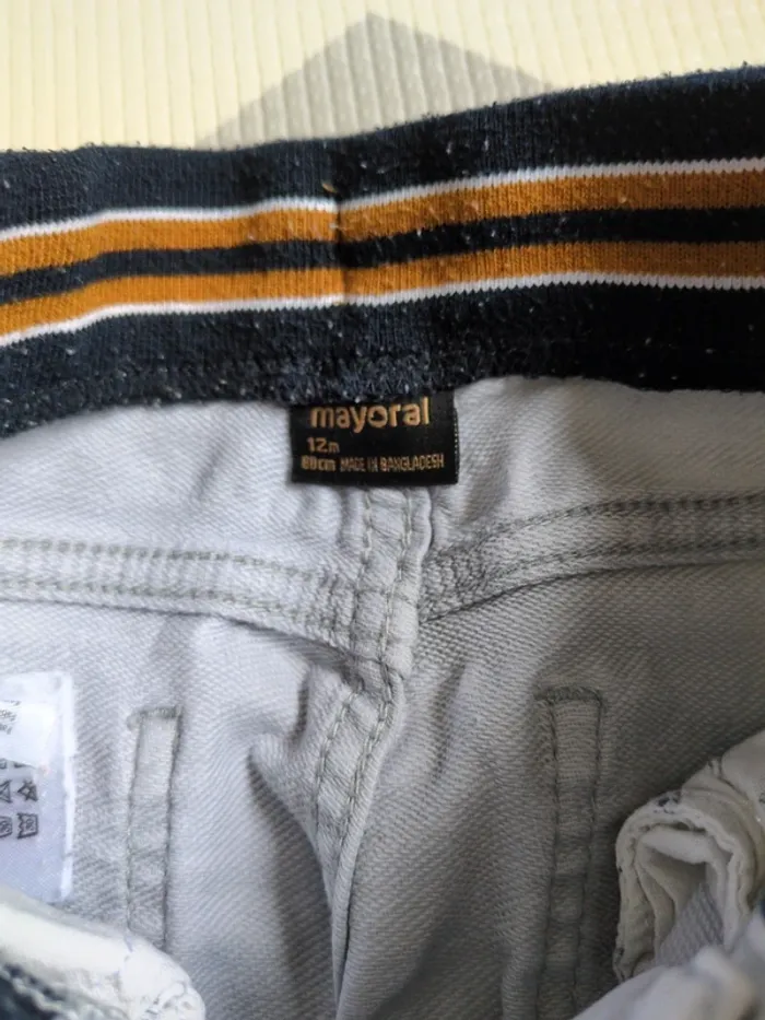 Lot 2 pantalons Mayoral 12 mois - photo numéro 4