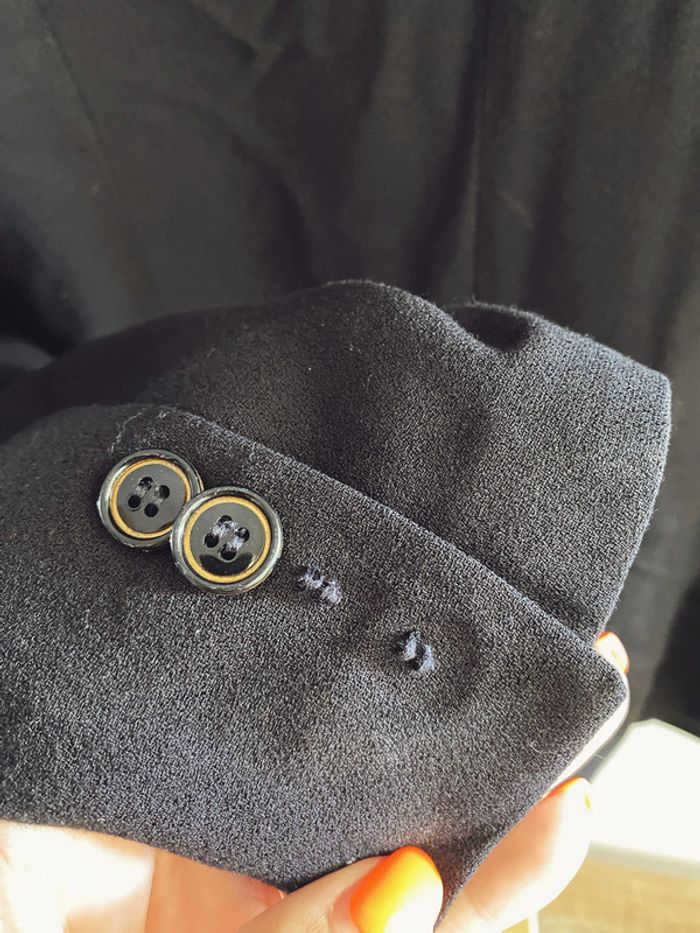 Blazer noir Cyrillus taille 36 - photo numéro 9