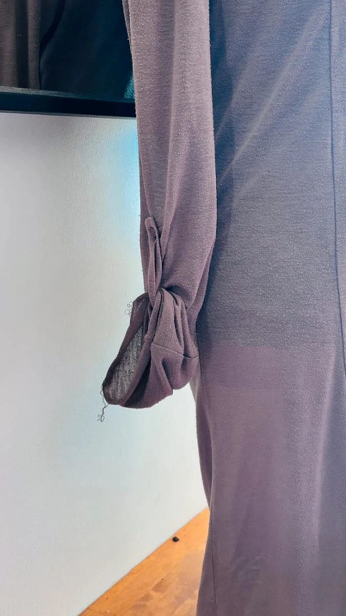 💕 longue veste type cardigan marron clair taille unique #R2banjo - photo numéro 6