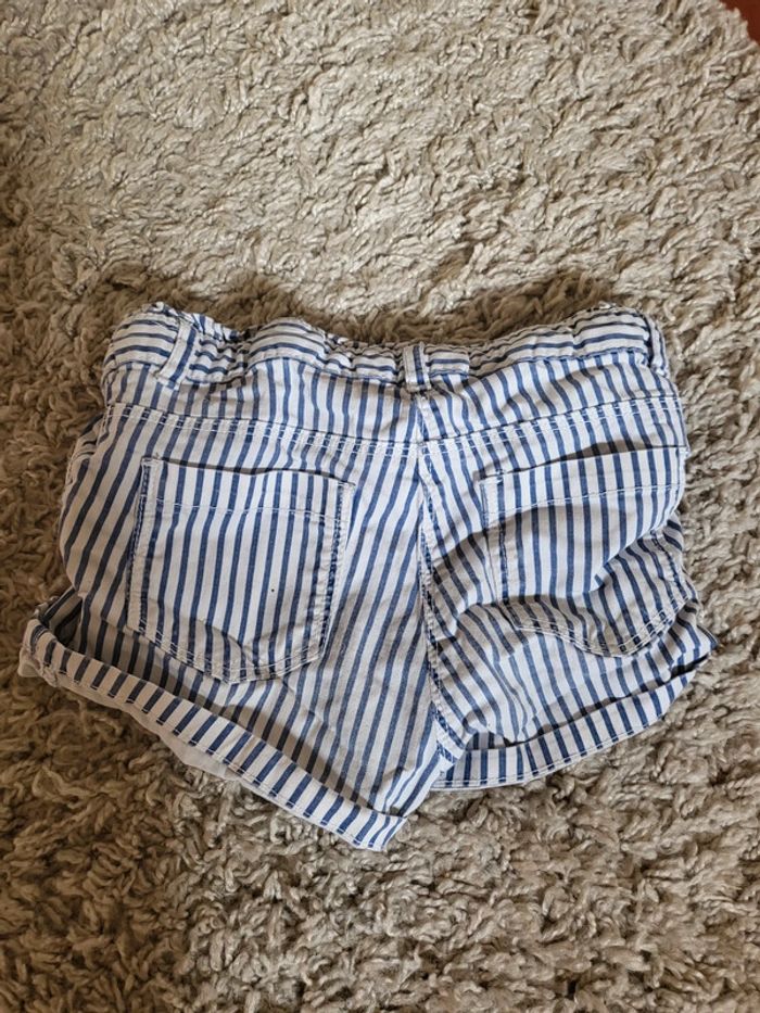 Short à rayure gemo kids fille 6 ans - photo numéro 2