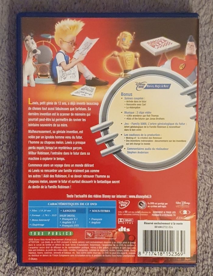 DVD pour enfants "Bienvenue chez les Robinson" / Disney DVD - photo numéro 2