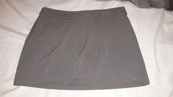 Magnifique jupe porte feuille taupe