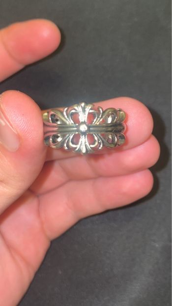 Bague chrome hearts en argent 925.