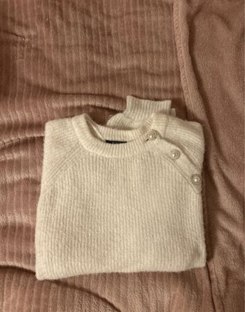 Pull blanc crème kiabi taille M