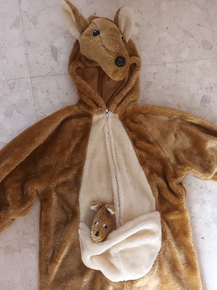 Déguisement kangourou combinaison 8 ans neuf peluche marrons - photo numéro 3