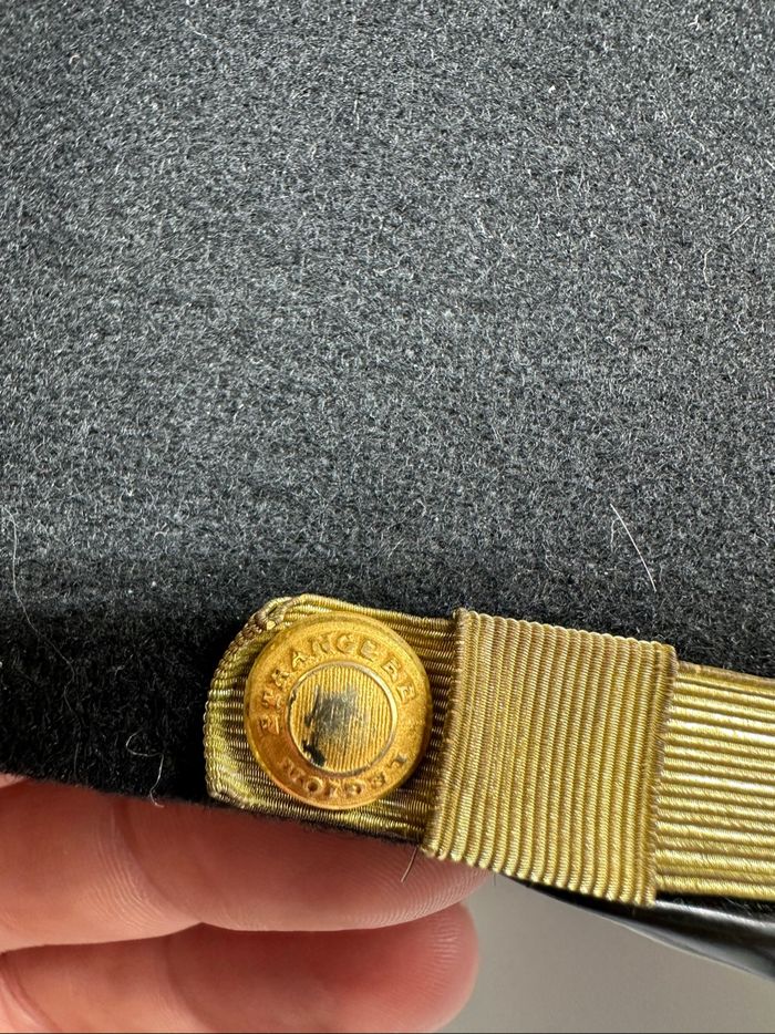 Képi Militaire Légion Étrangère Adjudant Avec Fourreaux D’épaule / Militaria - photo numéro 4