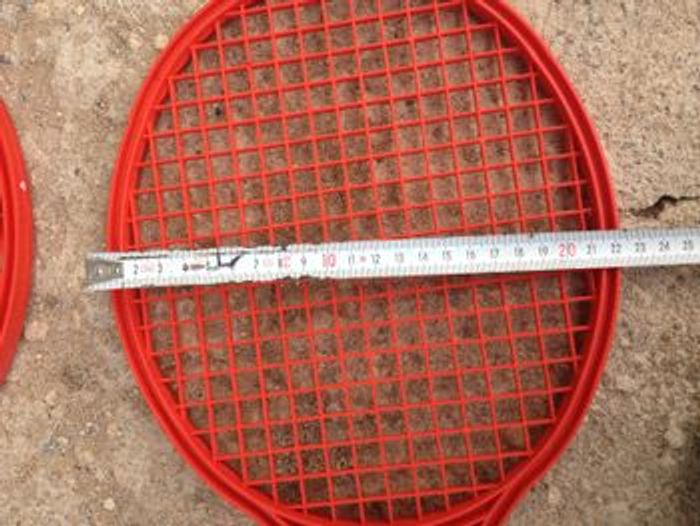 Accessoire de sport lot de 2 raquettes de tennis en plastique rouge pour enfant - photo numéro 7