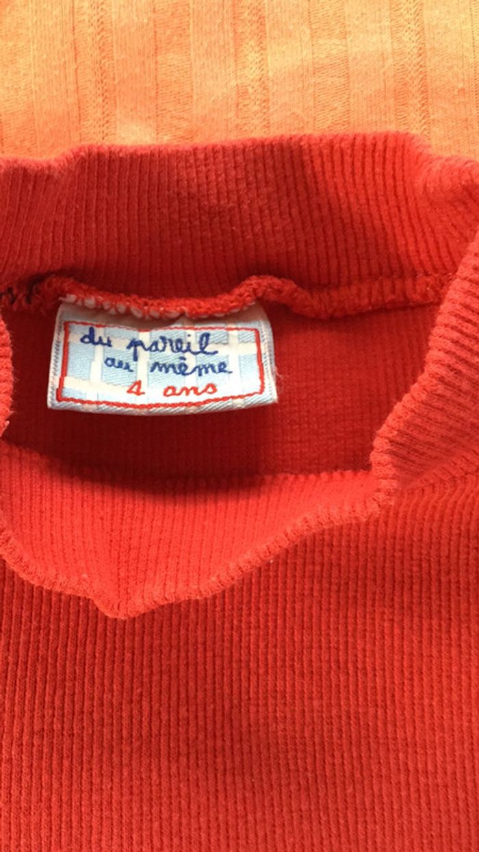 Tee-shirts lot de 2 4ans Dpam - photo numéro 2