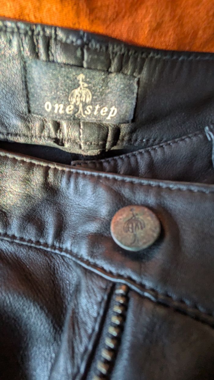 Pantalon cuir véritable ONE STEP - photo numéro 3