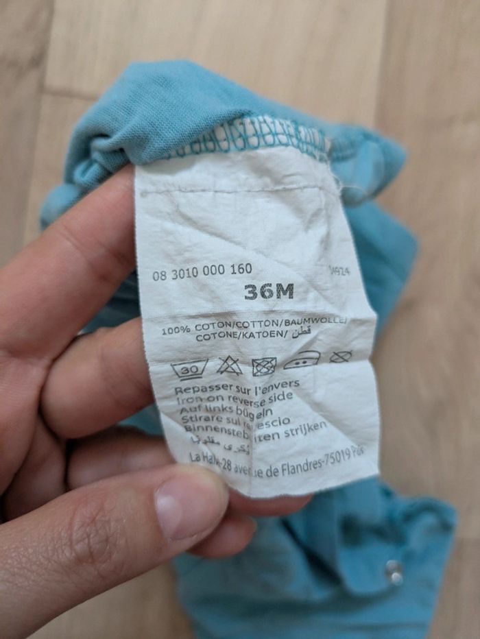 Tee-shirt bleu kimbaloo 3 ans - photo numéro 5