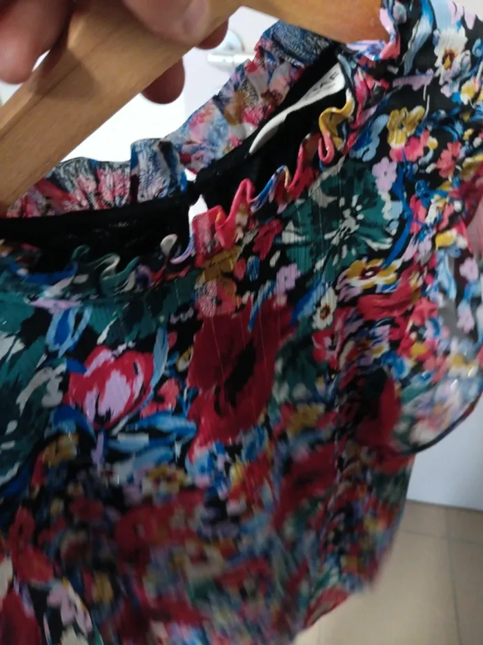 Blouse manche courte naf naf colorée - photo numéro 3