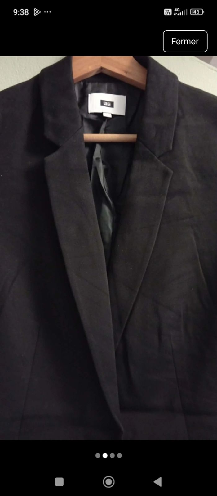 Blazer noir élégant marque WE taille M - photo numéro 2