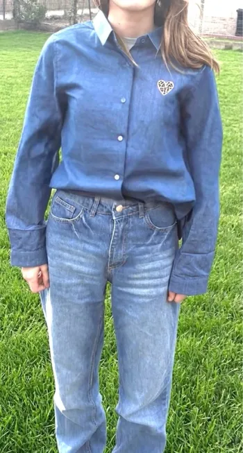 Chemisier style denim ultra tendance 💙