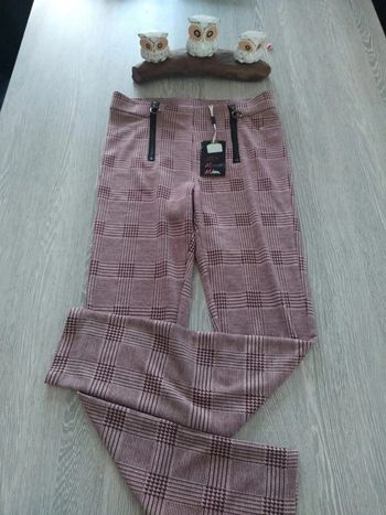 Leggins a carreaux mim rouge taille 36