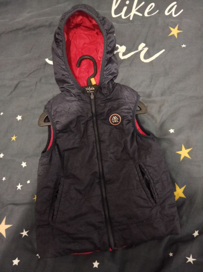 Doudoune sans manche réversible _ 4 ans